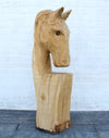 Houtsculptuur paard