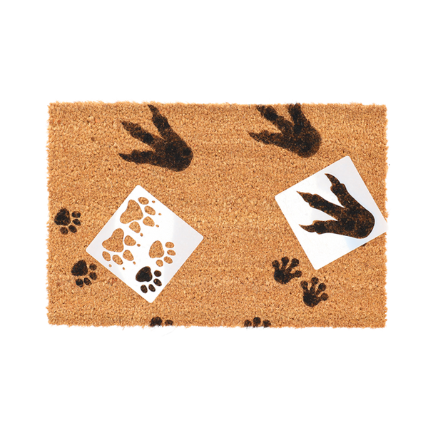 PIY set doormat animal tracks