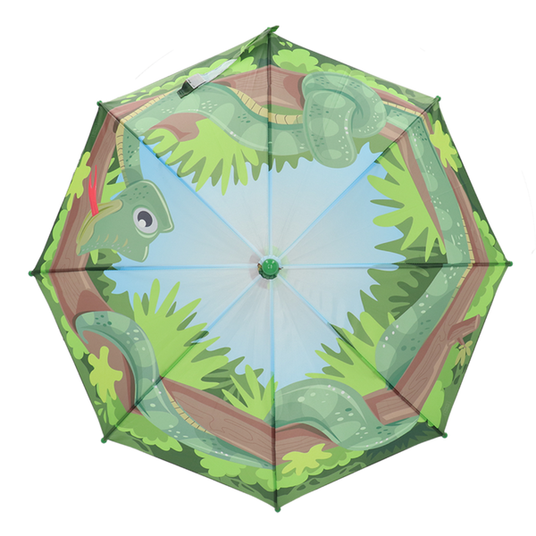 Esschert Design Kinderparaplu “Panorama Slang” – Transparante kinderparaplu 71 cm