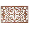 Esschert Design Deurmat Gietijzer “S” – Halfronde siermat 67 × 35 × 2 cm