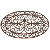 Esschert Design Deurmat Gietijzer Ovaal – Halfronde doormat, 73,7 × 48,3 × 2,2 cm