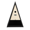 Birdhouse wigwam with feeding place black