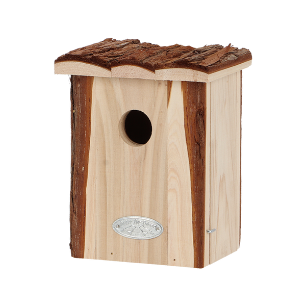 Esschert Design Nestkast Winterkoning – Boomschorsdak, 13,4×12,5×17 cm