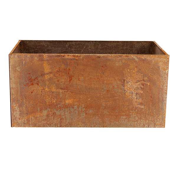 Plantenbak roest rechthoek. L