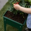 Esschert Design Verhoogde Kweekbak Metaal Groen S – Compacte moestuinbak 62×29×45 cm (20 L)