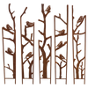Esschert Design Trellis 5‑delig Vogelmotief – Metalen plantensteun 87 × 1,5 × 117 cm (PY185)