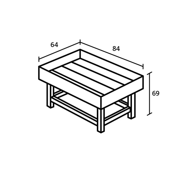 Kweekbak Grow box small Parsley Planter Douglas onbehandeld