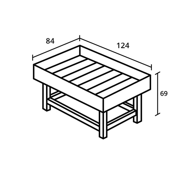 Kweekbak Grow box large Parsley Planter Douglas onbehandeld