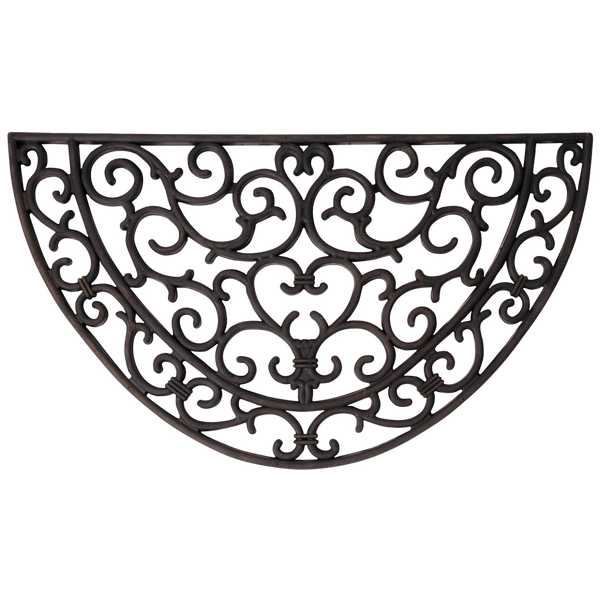Rubber doormat half round