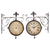 Station clock including thermometer
