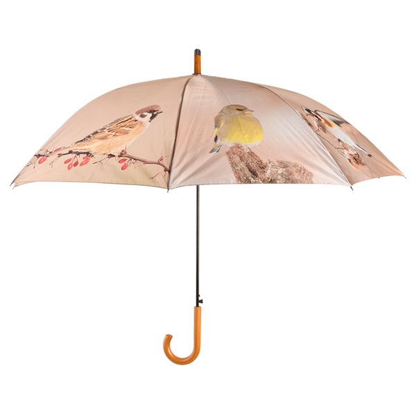 Winter birds umbrella