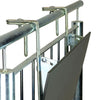Balkon klaptafel, HPL tafelblad, halfrond, antraciet 40 x 60 cm