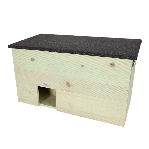 Esschert Design Egelhuis XL – FSC-houten egelhuis 78,5×38,5×41,5 cm