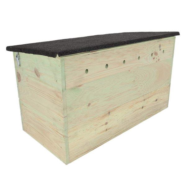 Esschert Design Egelhuis XL – FSC-houten egelhuis 78,5×38,5×41,5 cm