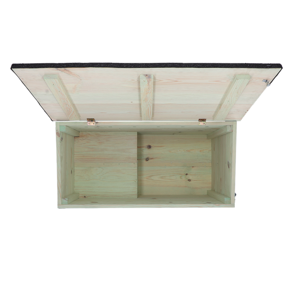 Esschert Design Egelhuis XL – FSC-houten egelhuis 78,5×38,5×41,5 cm