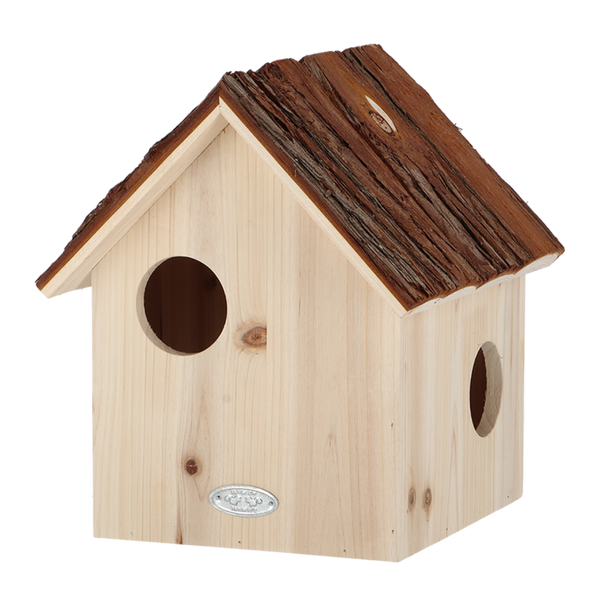 Esschert Design Eekhoornhuis Boomschorsdak – Houten eekhoornnestkast 25,2×26×29 cm