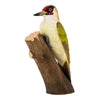 Houten Vogelbeeldje Groene Specht - Handgesneden op Ware Grootte | DecoBird