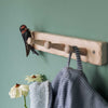 Wildlife Garden - barn swallow coat rack 