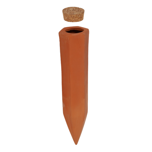 Esschert Design Bewateringstuit L – Terracotta irrigatie tuit 7,1 × 6,4 × 32 cm (0,575 L)