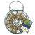 Couronne porte-boules de graisse pour 6 boules en métal vert – à suspendre | CJ Wildbird Foods