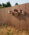 Cosy vogelvoeder Toscaans rood – vogelvoerhuisje voor tuin & balkon | Duurzaam gerecycled kunststof & weerbestendig