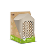 Cosy insectenhotel paddenstoel beige – voor solitaire bijen, lieveheersbeestjes & gaasvliegen | Duurzaam gerecycled kunststof