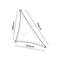 Shade sails Coolfit Driehoek 90° Ecru white