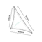 Shade sails Coolfit Driehoek 90° Sand