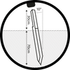 Platinum ground sleeve post anchor