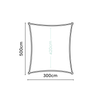 Shade sails Coolfit Rectangle Ecru White