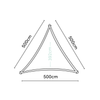 Shade sails Coolfit triangle greige