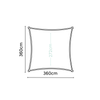 Shade sails Coolfit Square Anthracite