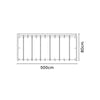 Coolfit Balkontuch 500x80 off-white