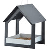 Esschert design - hanging feeding table anthracite/white