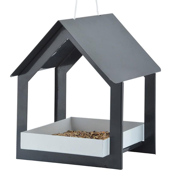 Esschert design - hanging feeding table anthracite/white