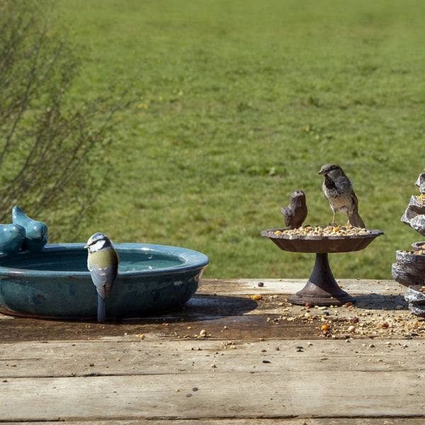 Vogelbad Keramik hängend rund