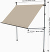 Balcony sun sail FLEXFRAME