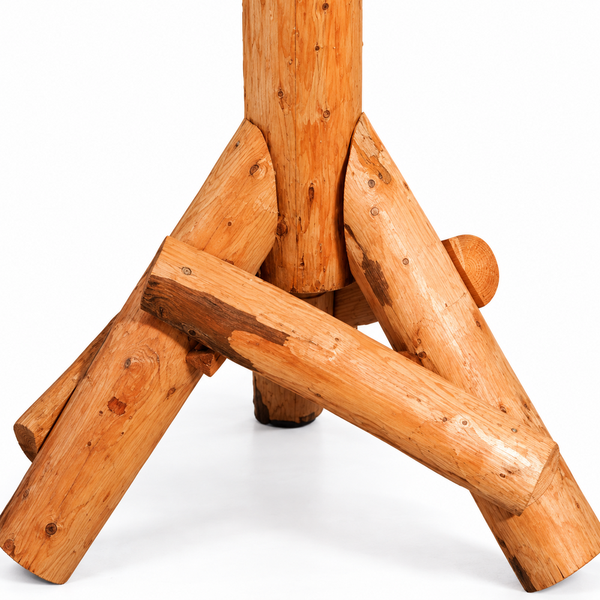 Voederhuis op Paal Struis - Rieten Dak - Bruin - 200x90x90 cm