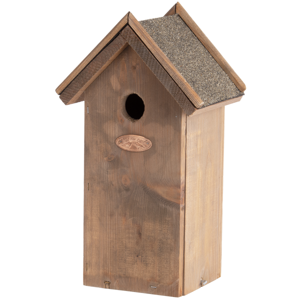 Esschert design great tit nest box - bitumen roof