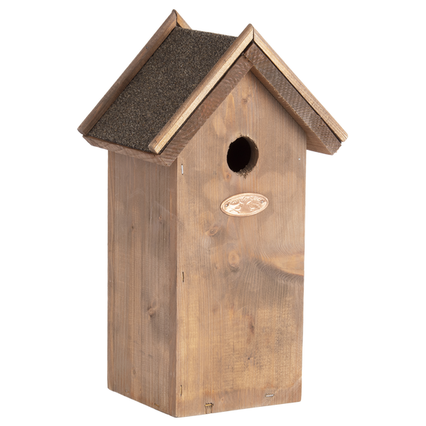 Esschert design great tit nest box - bitumen roof