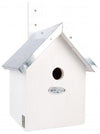 Blue tit birdhouse white