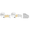 Balkonscherm saliegroen 300 x 90 cm – Set met bevestiging | Videx