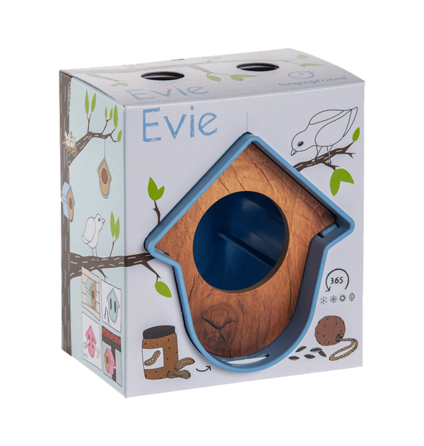 SingingFriend - Peanut butter jar holder Evie - blue