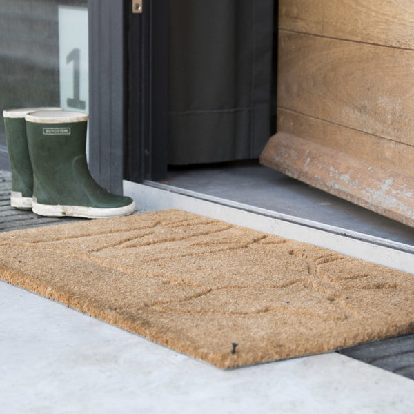 Doormat coconut relief deer