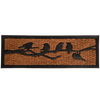 Doormat rubber/coconut birds on branch