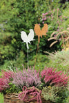 Corten steel - pair of birds