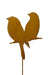 Corten steel - pair of small birds