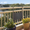 Adjustable wooden balcony table