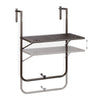 Adjustable wooden balcony table