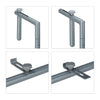 Gray hanging table balcony foldable